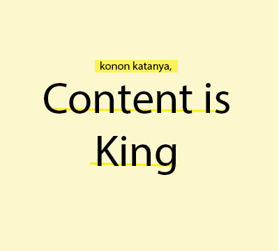 konten adalah raja